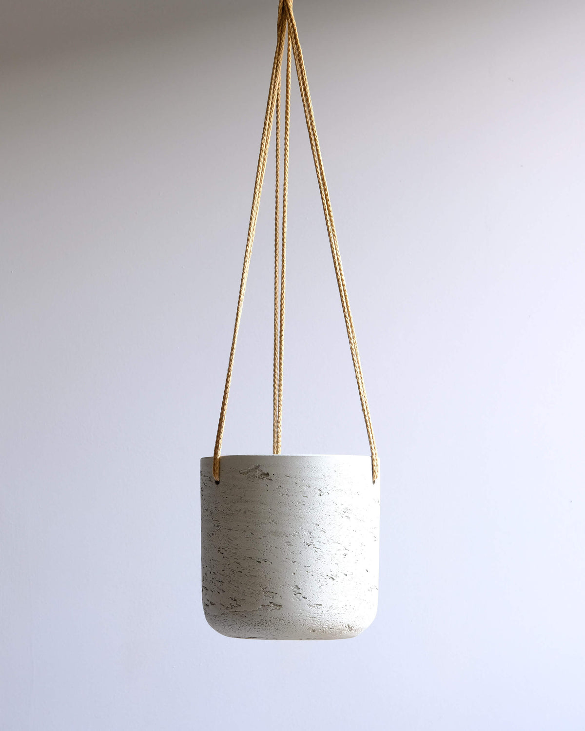 Hanging Straight Edge Pot - Light Grey