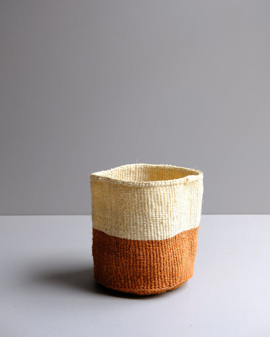 Samburu: Hand made dual tone sisal basket