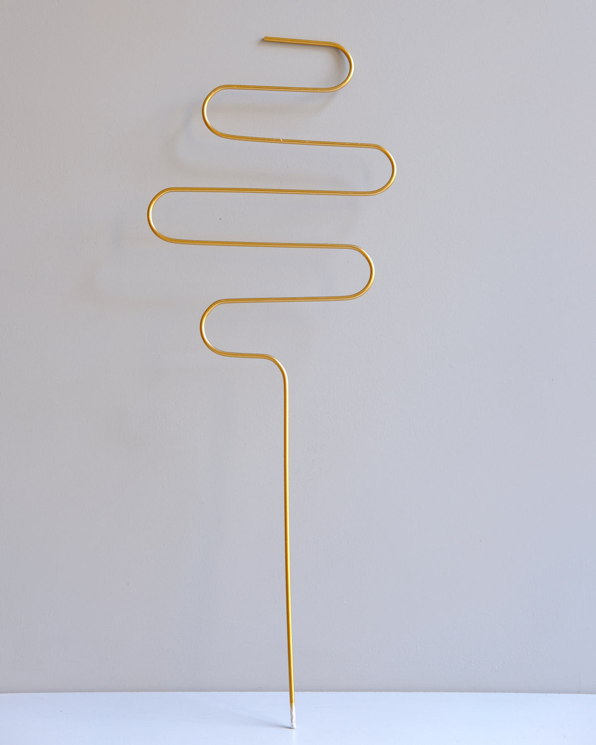 Golden Plant Stake - Squiggle